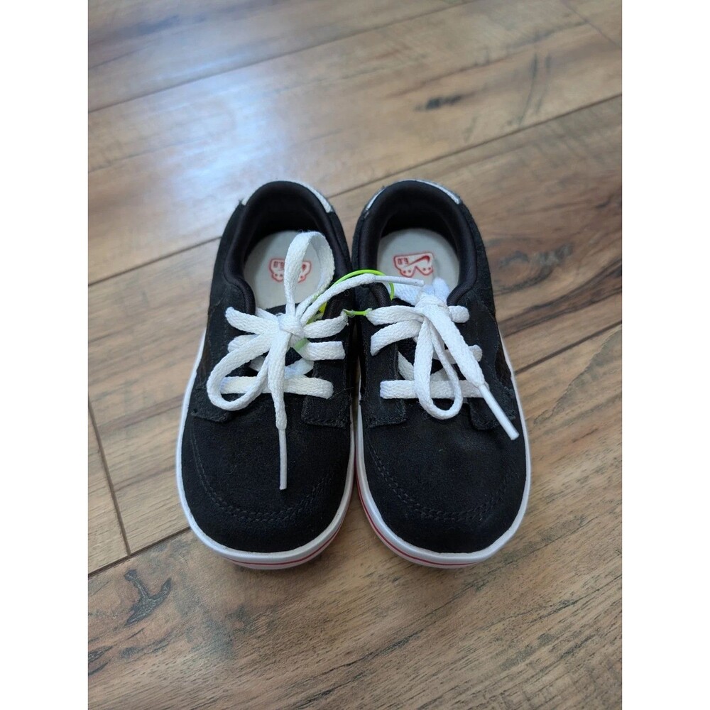 Nike 6.0 Toddler Size 7C Black Suede Skate Shoes Sneakers